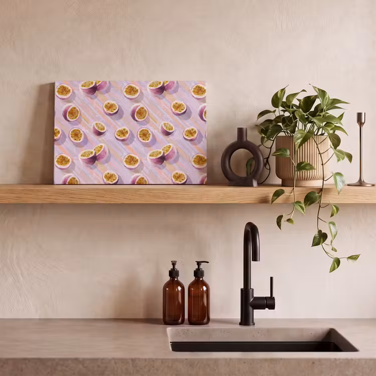 Passievrucht - Tropisch - Paars canvas 2cm klein 34 -sfeer3