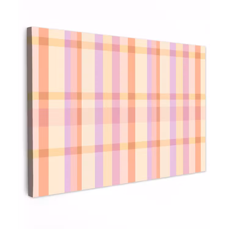 Pastel - uitpatroon - Geometrisch canvas 2cm klein 34 -z3d