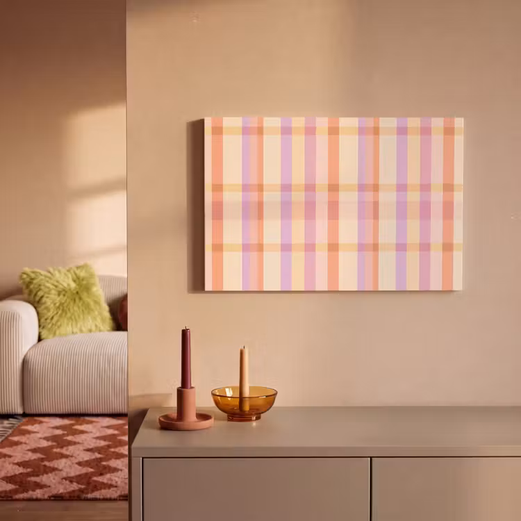 Pastel - uitpatroon - Geometrisch canvas 2cm klein 34 -sfeer1