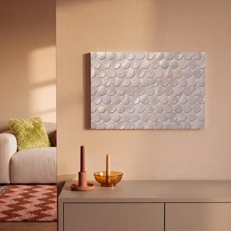 Patroon - Cirkels - Abstract - Modern - Wit canvas 2cm klein -sfeer1