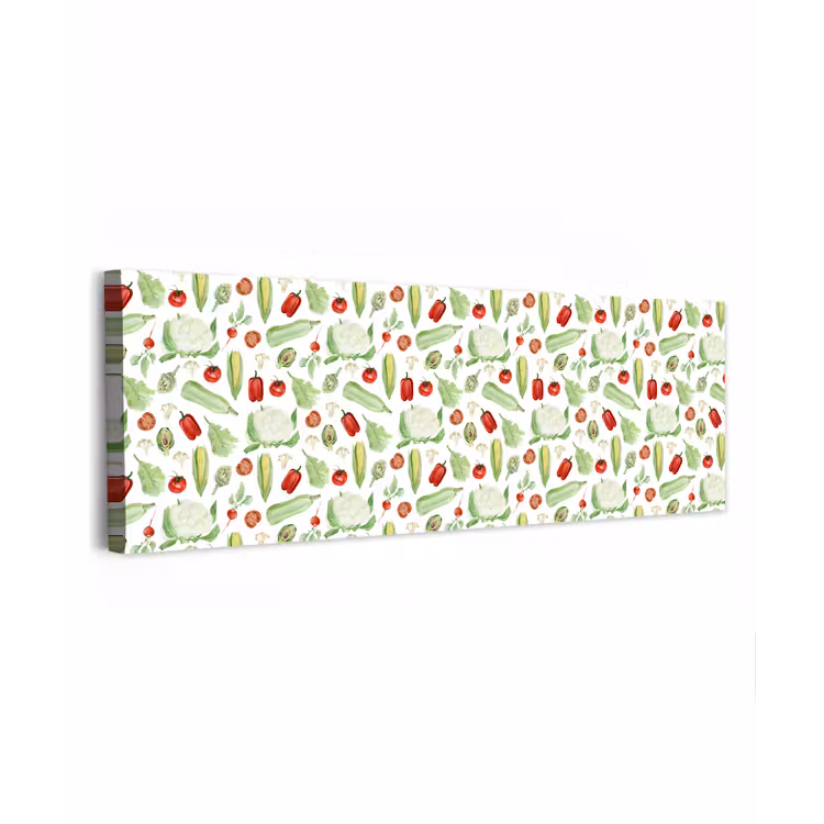 Patroon - Groen - Rood - Groente canvas 2cm klein 828 -z3d