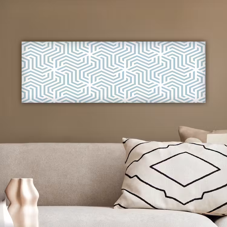 Patroon - Lijn - Design - Groen canvas 2cm klein 828 -sfeer3