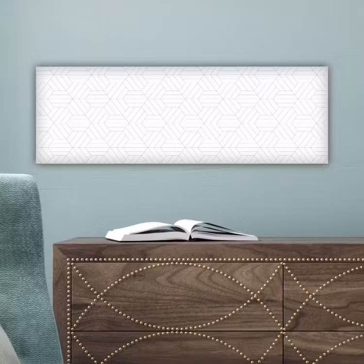 Patroon - Lijn - Design - Zwart - Wit canvas 2cm klein 828 -sfeer4