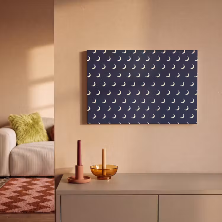 Patroon - Manen - Blauw canvas 2cm klein 34 -sfeer1