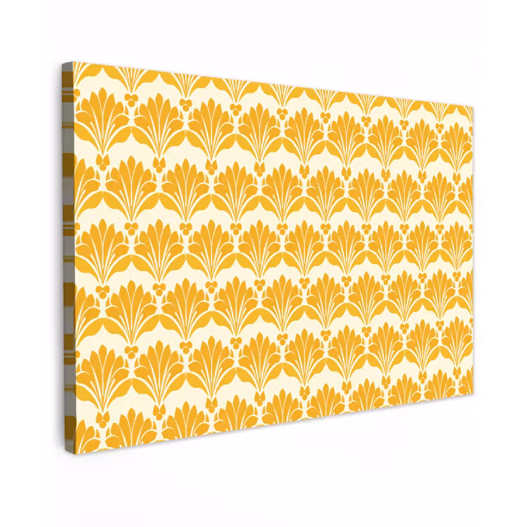 Patroon - Motief - Geel canvas 2cm klein 34 -z3d