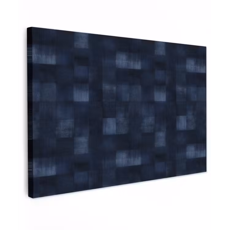 Patroon - Ruit - Marineblauw canvas 2cm klein 34 -z3d