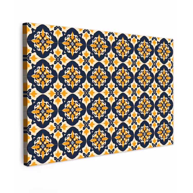 Patroon - Siertegel - Kleurrijk canvas 2cm klein 34 -z3d