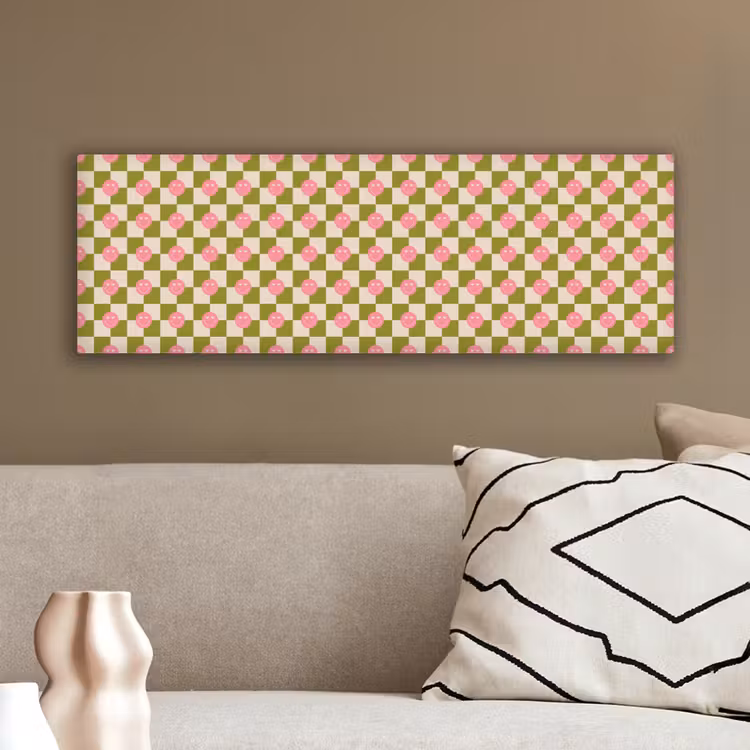 Patroon - Smileys - Blokken canvas 2cm klein 828 -sfeer3