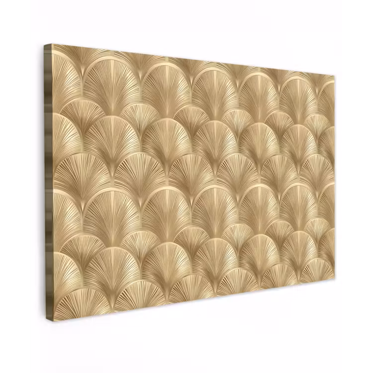 Patroon - Waaier - Goud canvas 2cm klein 34 -z3d