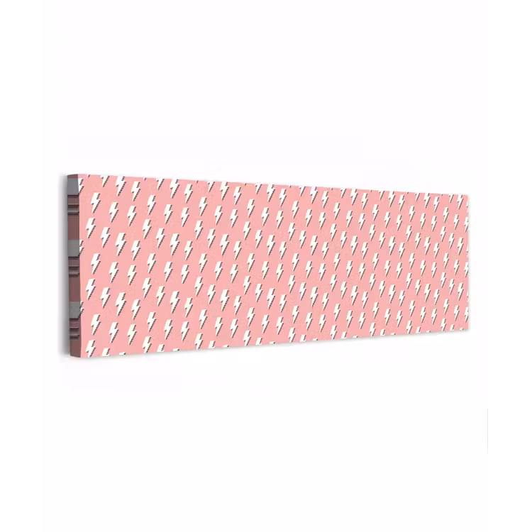 Patroon - Wit - Bliksem - Roze canvas 2cm klein 828 -z3d