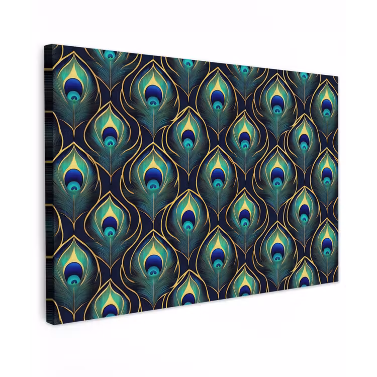 Pauw - Veren - Groen canvas 2cm klein 34 -z3d
