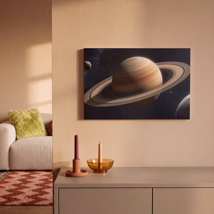 Planeten - Saturnus - Ruimte canvas 2cm klein -sfeer1