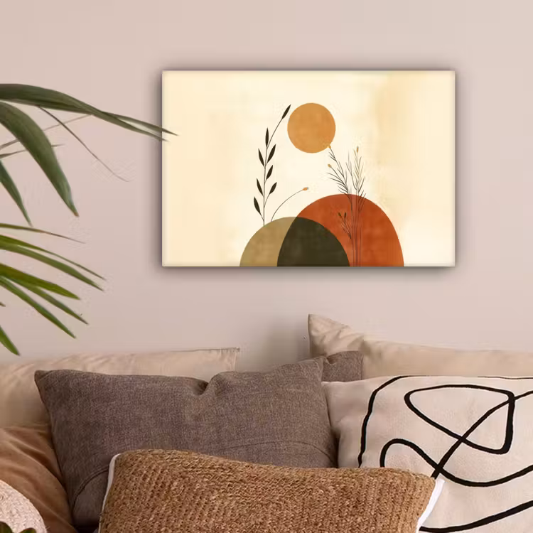 Planten - Abstract - Vormen canvas 2cm klein -sfeer1