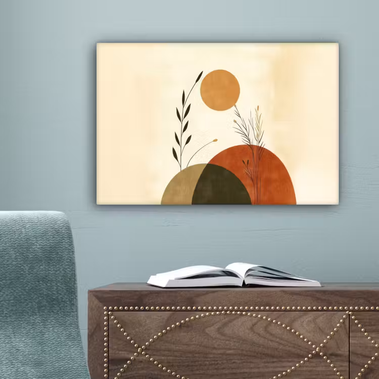 Planten - Abstract - Vormen canvas 2cm klein -sfeer4