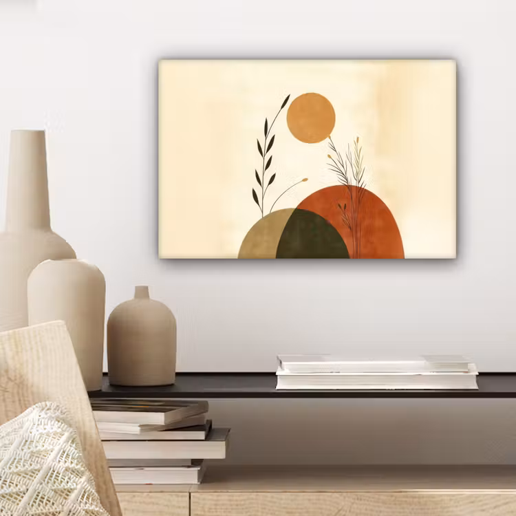 Planten - Abstract - Vormen canvas 2cm klein -sfeer6