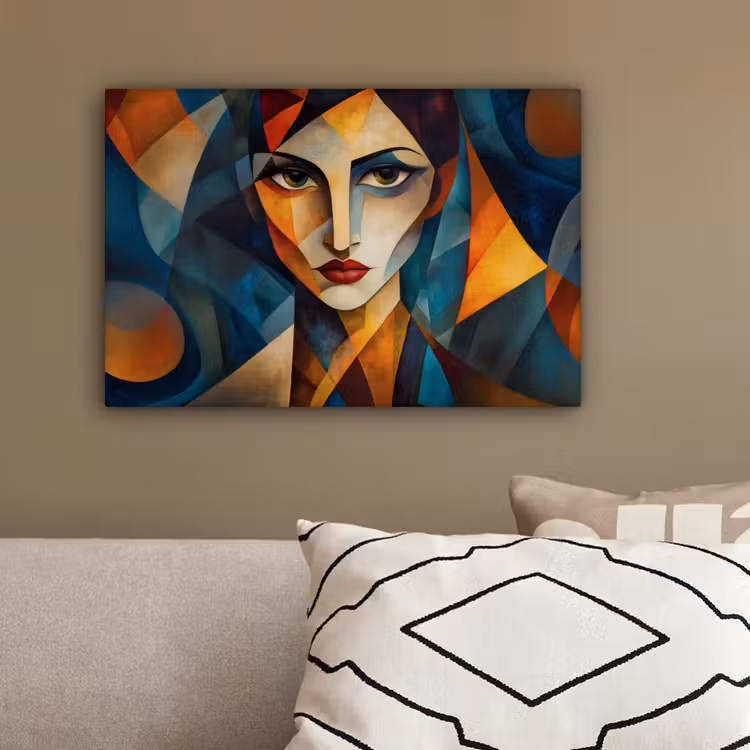 Portret - Abstract - Vormen canvas 2cm klein -sfeer3