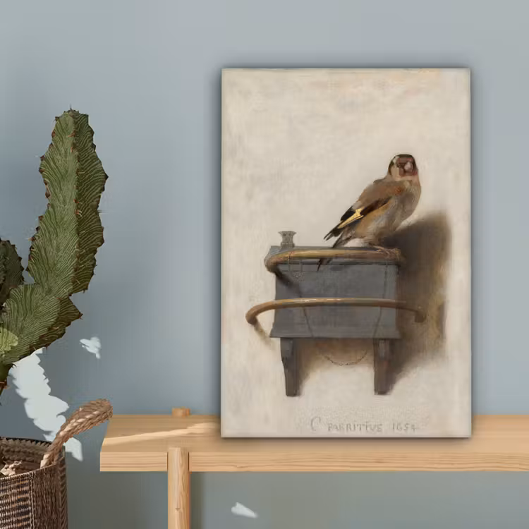Puttertje - Oude Meester - Carel Fabritius canvas 2cm klein -sfeer4