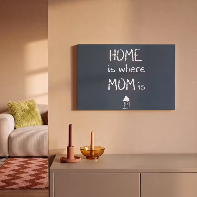 Quotes - Home is where mom is - Spreuken - Moeder canvas 2cm klein -sfeer1