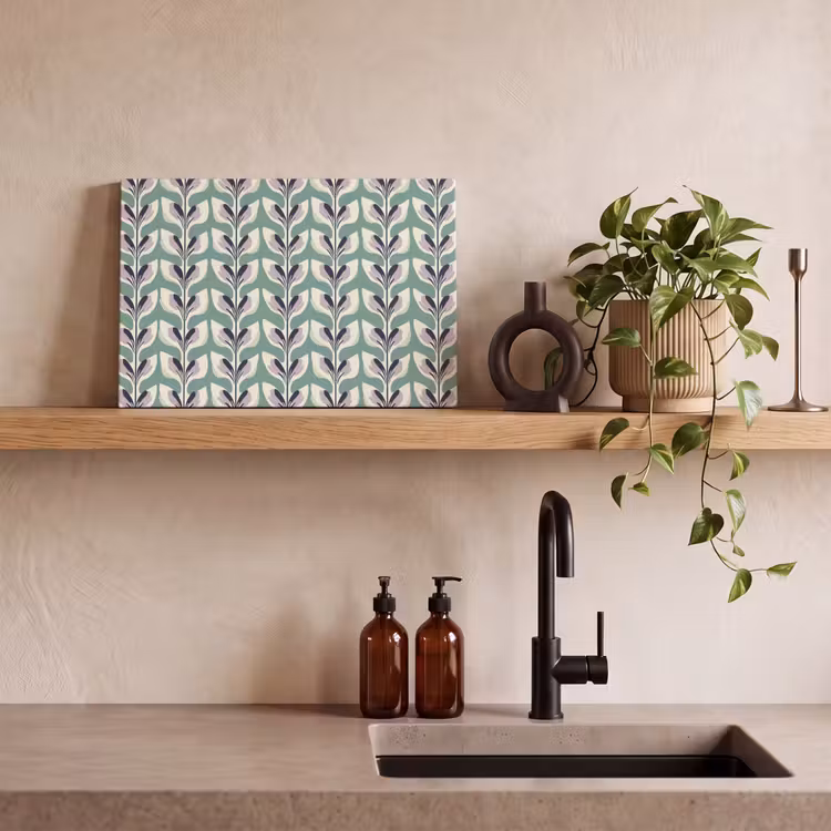 Retro - Modern - Groen canvas 2cm klein 34 -sfeer3