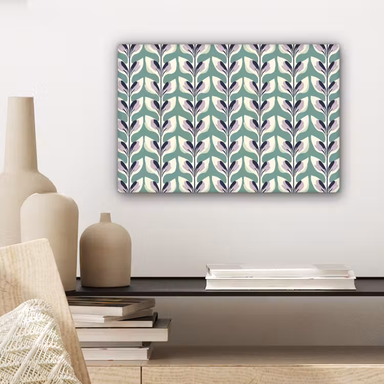 Retro - Modern - Groen canvas 2cm klein 34 -sfeer6