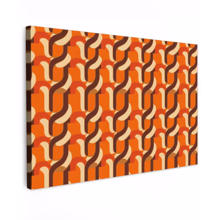 Retro - Modern - Kleurrijk canvas 2cm klein 34 -z3d