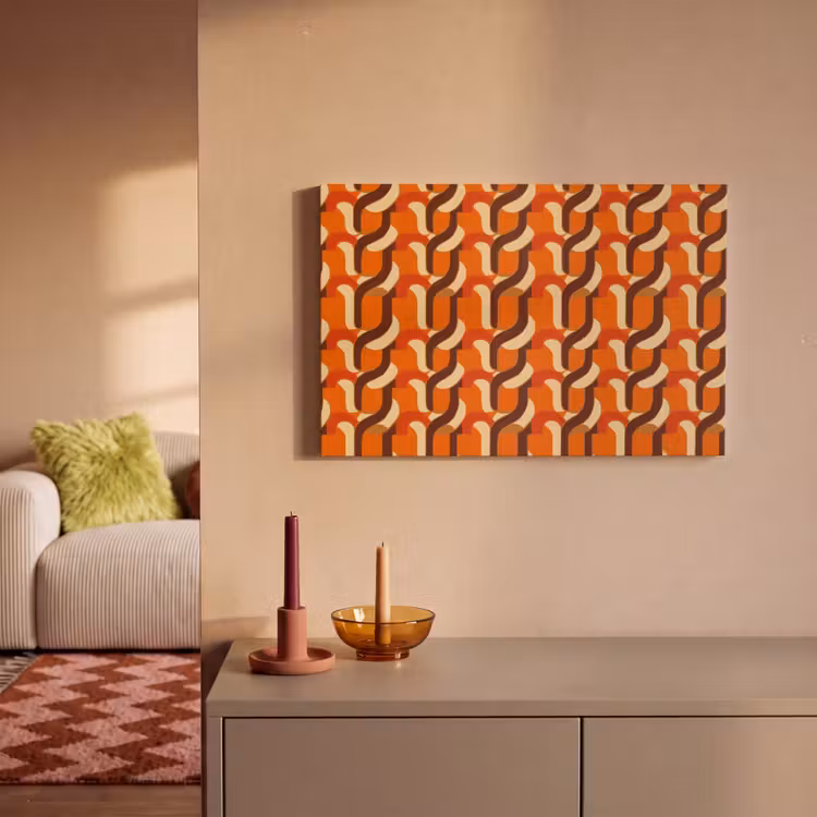 Retro - Modern - Kleurrijk canvas 2cm klein 34 -sfeer1