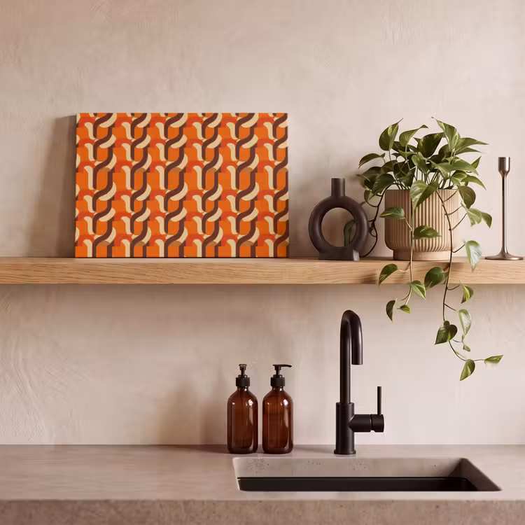 Retro - Modern - Kleurrijk canvas 2cm klein 34 -sfeer3