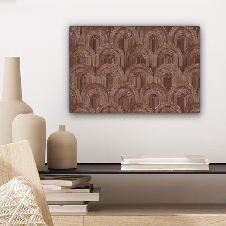 Ritmisch - Effect - Bruin canvas 2cm klein 34 -sfeer6