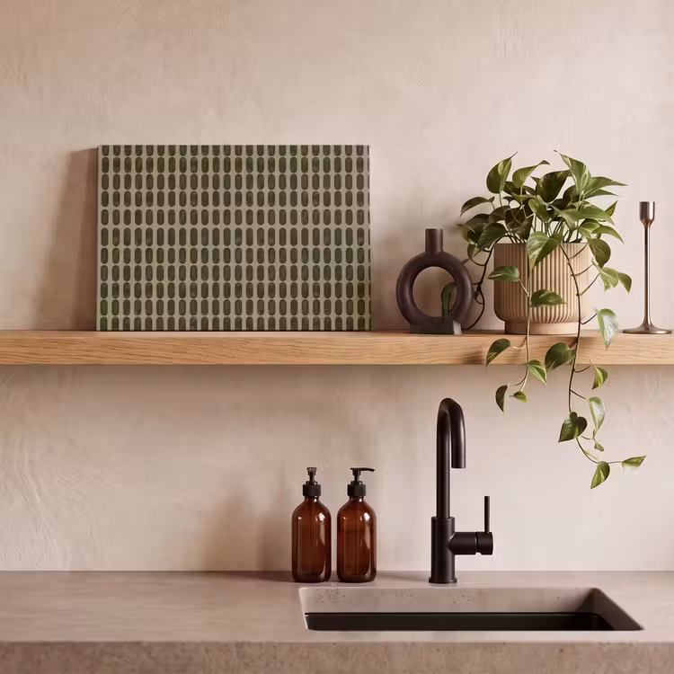 Ritmisch - Effect - Groen canvas 2cm klein 34 -sfeer3