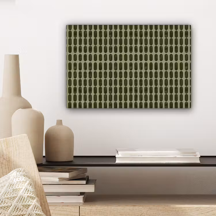 Ritmisch - Effect - Groen canvas 2cm klein 34 -sfeer6
