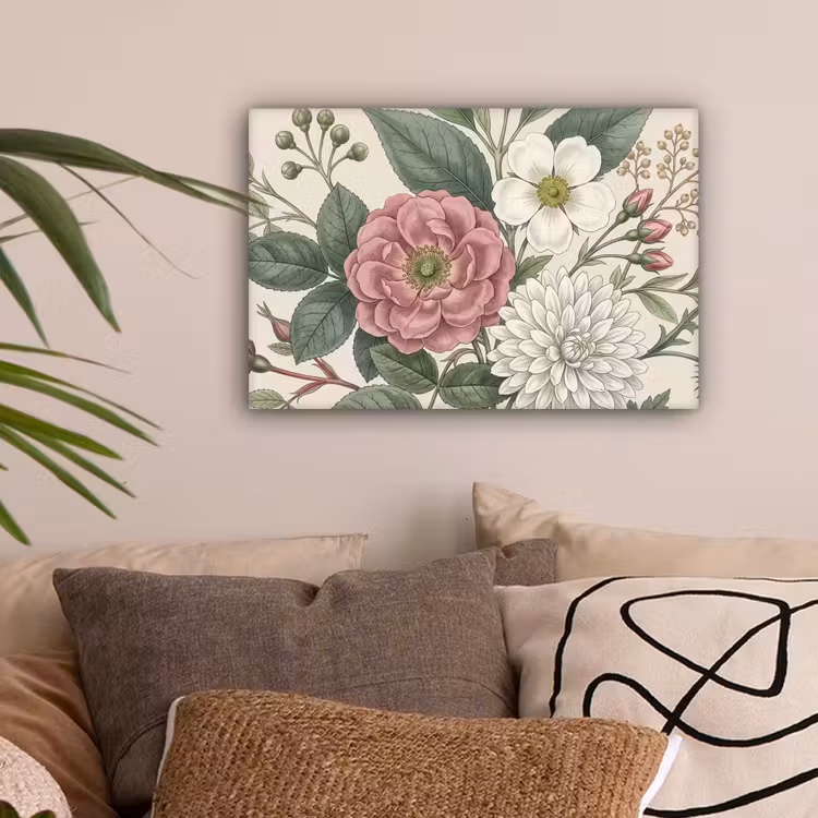 Romantisch - Design - Kleurrijk canvas 2cm klein -sfeer1