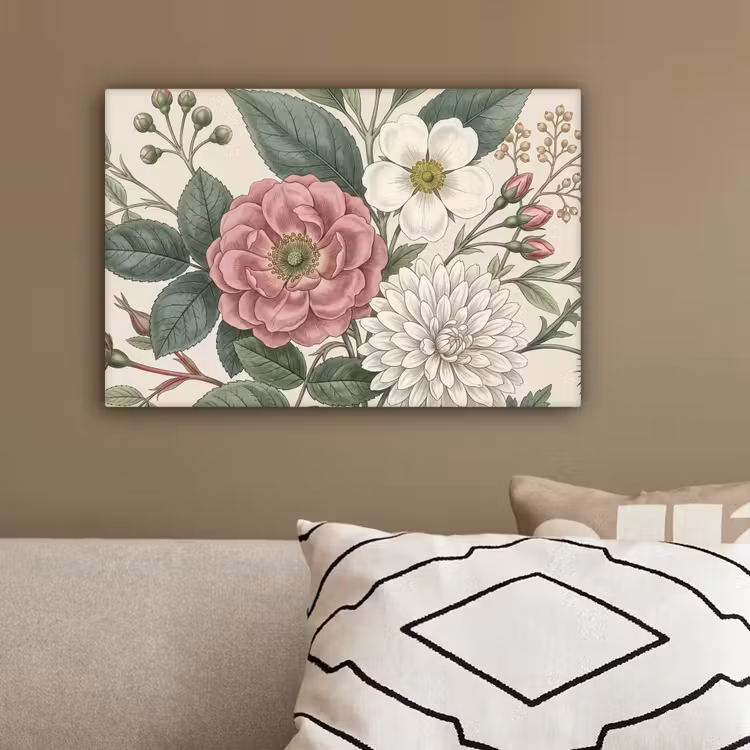 Romantisch - Design - Kleurrijk canvas 2cm klein -sfeer3