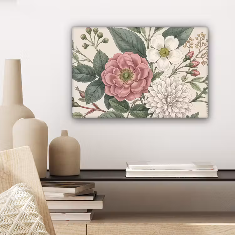 Romantisch - Design - Kleurrijk canvas 2cm klein -sfeer6