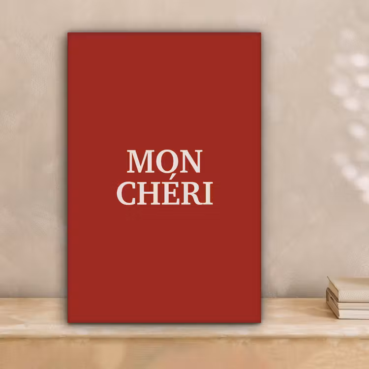 Rood - Frans - Quotes canvas 2cm klein -sfeer1