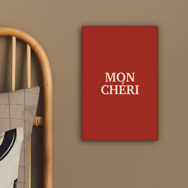 Rood - Frans - Quotes canvas 2cm klein -sfeer3