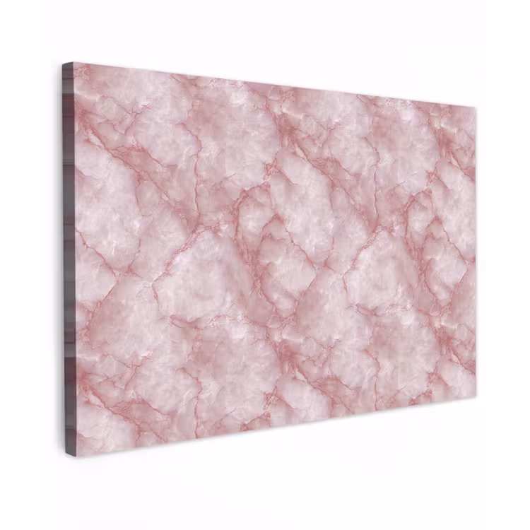 Roze - Kwartsmarmer - Aders canvas 2cm klein 34 -z3d