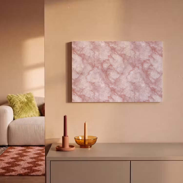 Roze - Kwartsmarmer - Aders canvas 2cm klein 34 -sfeer1