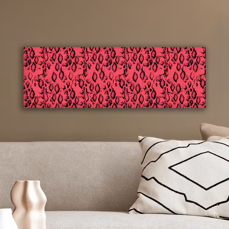 Roze - Slang - Motief canvas 2cm klein 828 -sfeer3