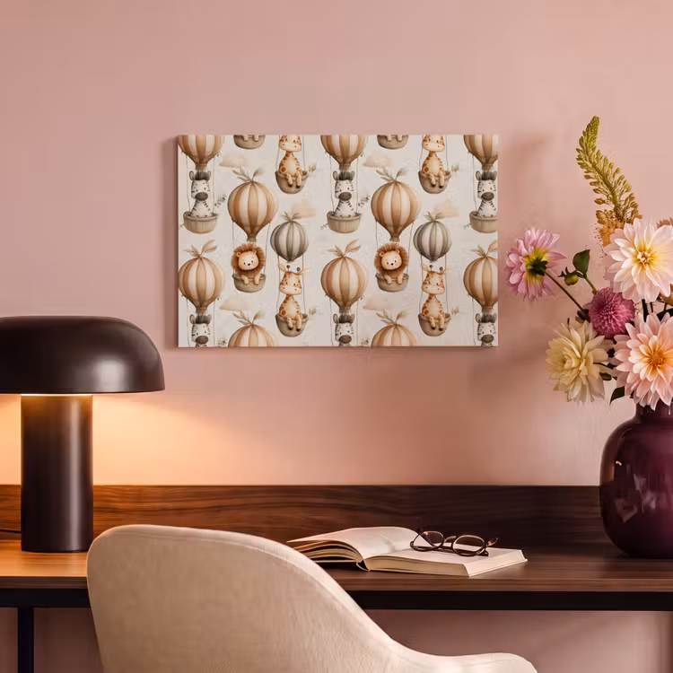 Safari - Luchtballonen - Taupe canvas 2cm klein 34 -sfeer4