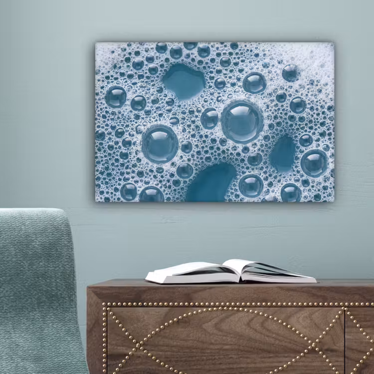 Schuim - Water - Textuur canvas 2cm klein -sfeer4