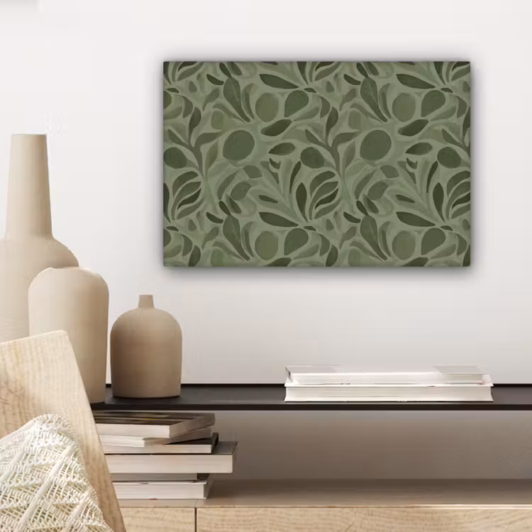 Sereen - Bladeren - Groen canvas 2cm klein 34 -sfeer6