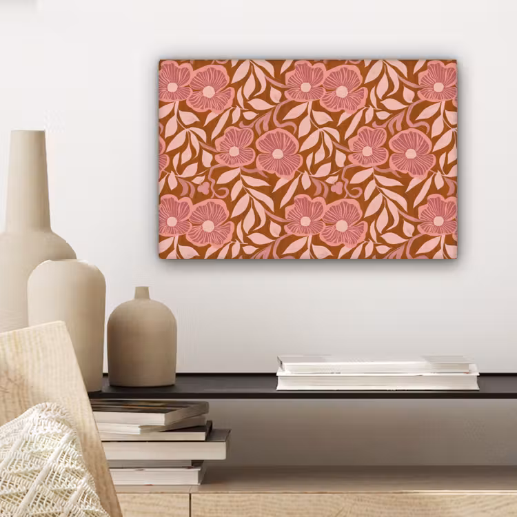 Sfeer - Bloemen - Roze canvas 2cm klein 34 -sfeer6