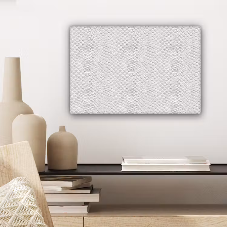 Slang - Patroon - Wit canvas 2cm klein 34 -sfeer6