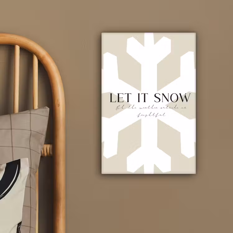 Sneeuw - Japandi - Winter - Decoratie canvas 2cm klein -sfeer3