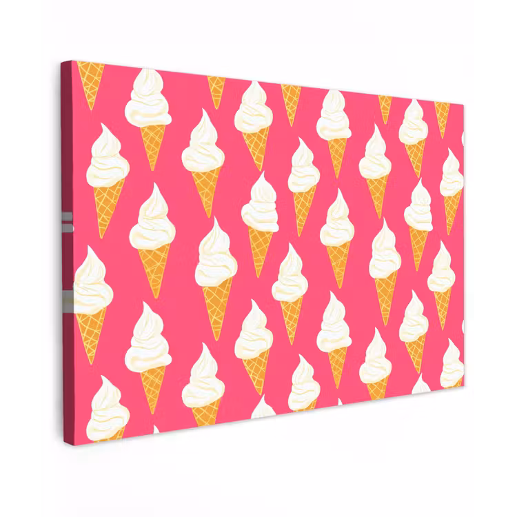 Softijs - Horentje - Roze canvas 2cm klein 34 -z3d
