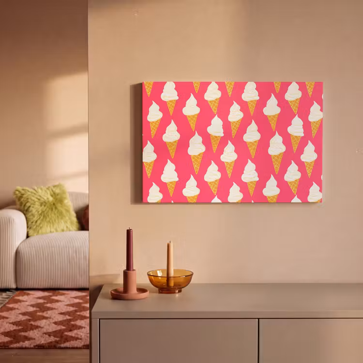 Softijs - Horentje - Roze canvas 2cm klein 34 -sfeer1