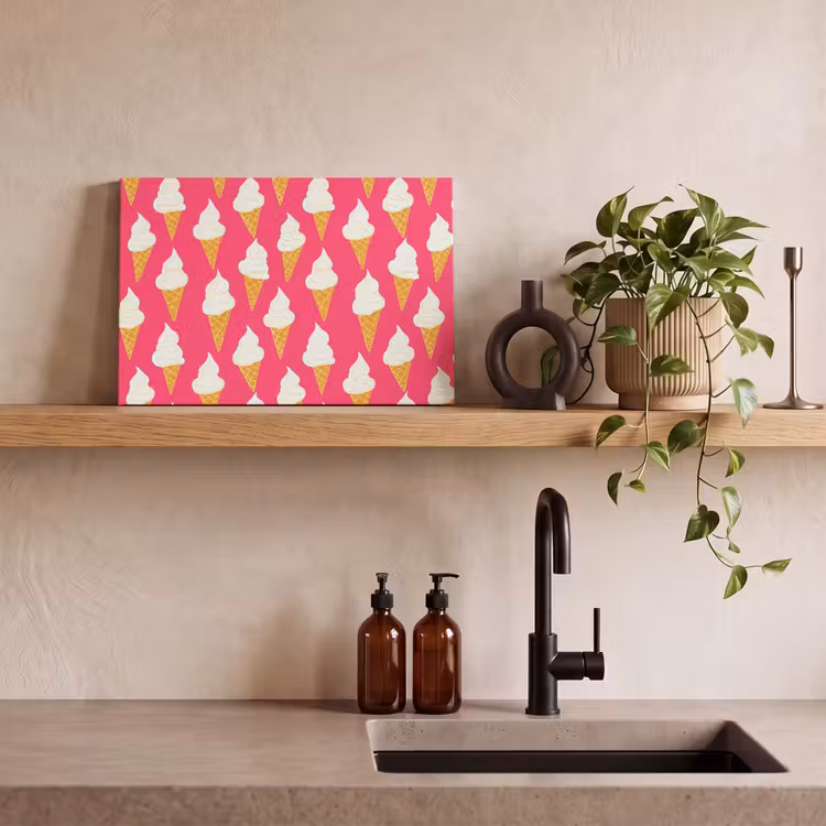 Softijs - Horentje - Roze canvas 2cm klein 34 -sfeer3