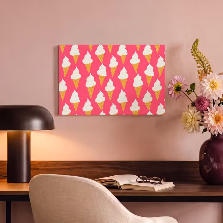 Softijs - Horentje - Roze canvas 2cm klein 34 -sfeer4