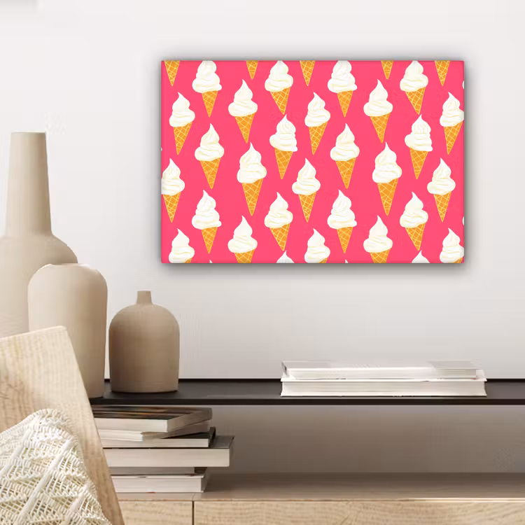 Softijs - Horentje - Roze canvas 2cm klein 34 -sfeer6