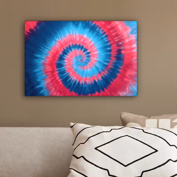 Spiraal - Roze - Draaiend canvas 2cm klein -sfeer3